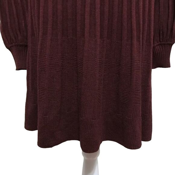 Max Studio NWT Wine Sweater Dress Women L - Picture 4 of 9